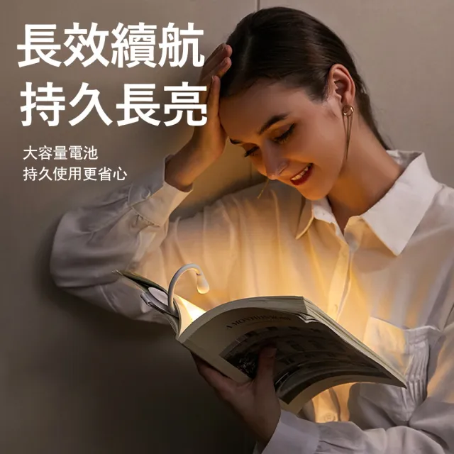 【Kyhome】LED迷你小夜燈 閱讀燈 便攜護眼燈 立夾兩用檯燈 交換禮物(桌燈/夾子燈)