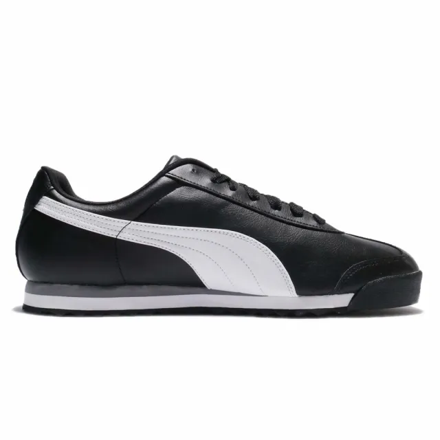 【PUMA】休閒鞋 Roma Basic 男鞋 女鞋 低筒 復古 黑 白 皮革 阿甘(35357211)
