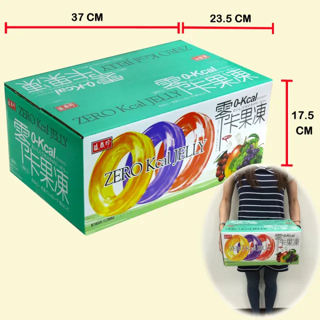 【盛香珍】零卡小果凍量販箱-綜合水果口味6kg(約220顆)