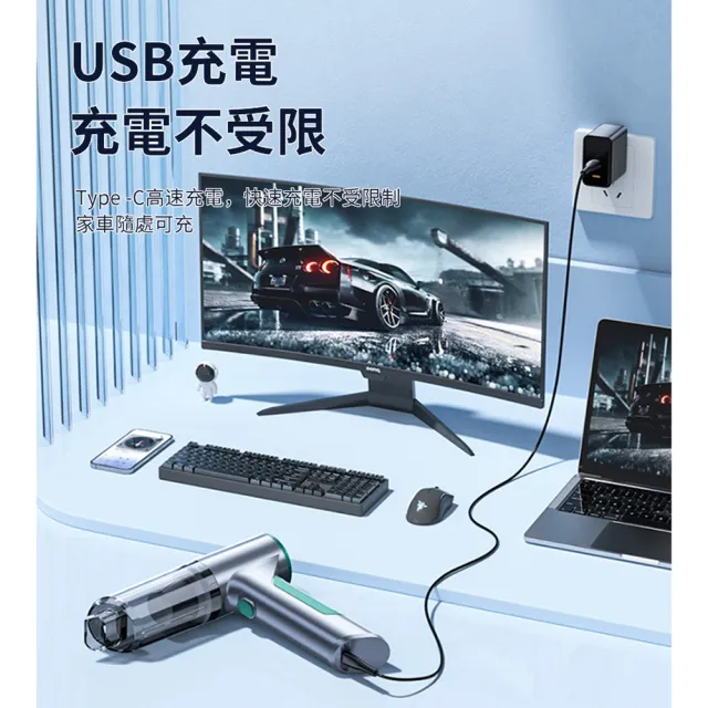 【SUiTU】四合一手持車載無線吸塵器 多功能吹吸抽 除蟎車用除塵器 家車兩用 抽氣吸塵機(德系無刷電機)
