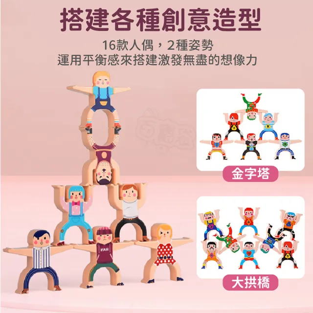 【Finger Pop 指選好物】大力士疊疊樂(親子桌遊/平衡遊戲/積木遊戲/疊疊樂/益智玩具)