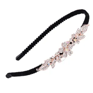 【Jpqueen】韓風晶鑽花漾日常百搭髮箍髮飾(27款可選)