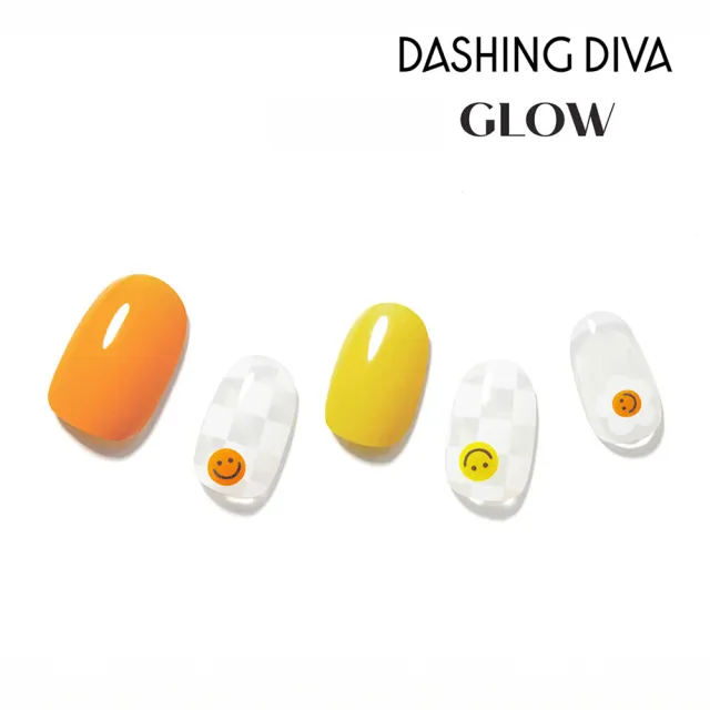 【DASHING DIVA】GLOW薄型凝膠美甲貼_小太陽(最新系列 超薄服貼 免照燈)