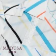 【MEDUSA 曼度莎】現貨-水藍斜紋涼感短袖襯衫（M-2L）｜女短袖上衣 涼感上衣(101-79001)