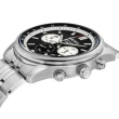 【SEIKO 精工】CS 簡約三眼計時腕錶 SK038  /銀X黑41.5mm(8T63-00W0D/SSB429P1)