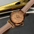【COACH】COACH手錶型號CH00007(粉紅色鑽圈錶面玫瑰金錶殼粉紅真皮皮革錶帶款)