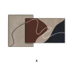 【House Deco 吾所飾室】莫蘭迪抽象簡約掛畫.豎幅60*80+橫幅100*60(極簡藝術感客廳裝飾畫掛畫)