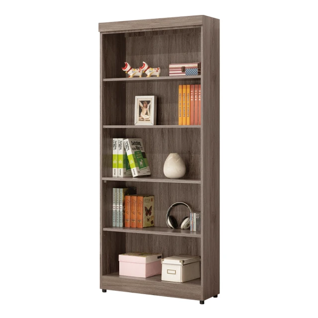 唯熙傢俱 唯樂雙色2尺書櫃(書櫃 半開放式書櫃 收納櫃 置物