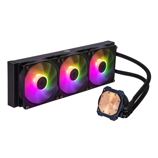 【CoolerMaster】Cooler Master MasterLiquid 360L Core ARGB  黑色 水冷散熱器(360L Core ARGB)