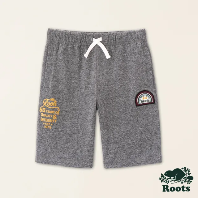 【Roots】Roots大童-#Roots50系列 光芒50重磅有機棉短褲(灰色)