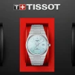 【TISSOT 天梭 官方授權】PRX系列 1970年代復刻 冰川藍 機械腕錶 母親節 禮物(T1374071135100)