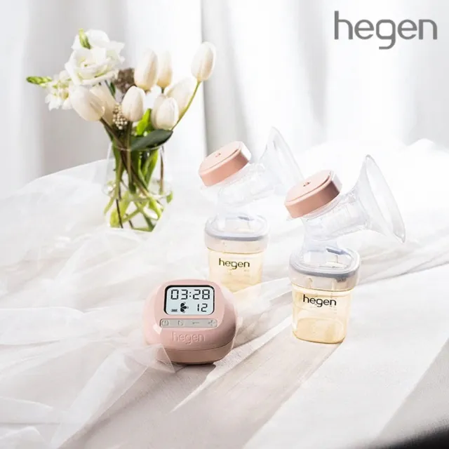 【hegen】電動擠乳器專用-集乳蓋&矽膠吸力膜 SoftSqroundTM(擠乳器/吸乳器/配件/奶瓶/新生禮/月子中心)