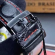【Ferrari 法拉利】FERRARI手錶型號FE00045(黑色錶面黑錶殼深黑色真皮皮革錶帶款)