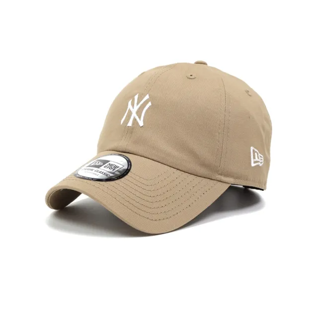 NEW ERA】NEW ERA 休閒帽CASUAL CLASSIC 紐約洋基白字駝色(NE12712402 
