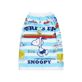【SNOOPY 史努比】SHO-BI 粧美堂 可圍式浴巾 80*120cm 衝浪