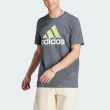 【adidas 愛迪達】M BL SJ T 男 短袖 上衣 T恤 亞洲版 運動 訓練 休閒 基本款 棉質 灰(IJ8578)