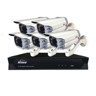 【HME 環名】組合 HM-NTX45L 8路數位錄影主機+HM-M1 200萬 四合一紅外線彩色管型攝影機*5 昌運監視器