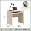 【唯熙傢俱】雪莉白雪松3尺電腦桌(書桌 電腦桌 辦公桌 工作桌)