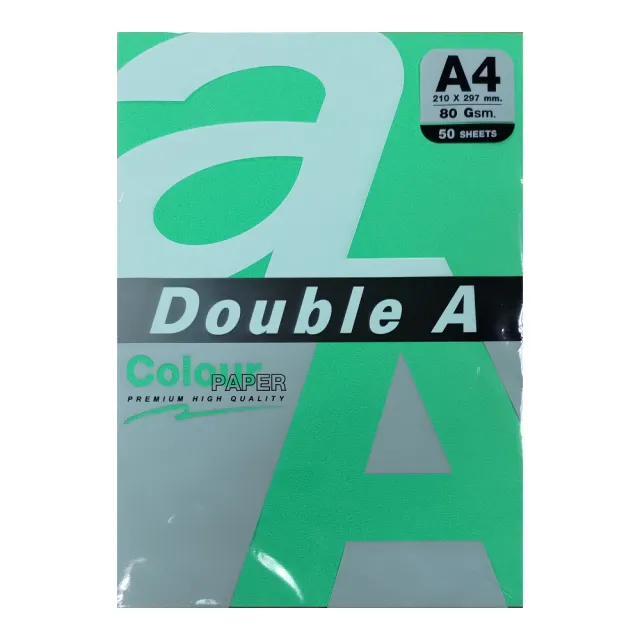 【Double A】彩色影印紙 80G A4-多色選購(50張/包)