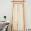 【MO-BO】舒適腰綁帶前開衩長褲