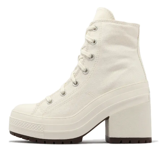 【CONVERSE】厚底跟鞋 Chuck 70 De Luxe Heel 男女鞋 米白 增高 奶油底 1970 帆布(A05348C)
