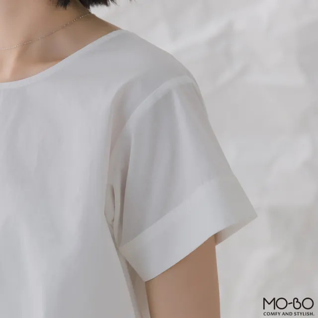 【MO-BO】簡約圓領質感棉上衣
