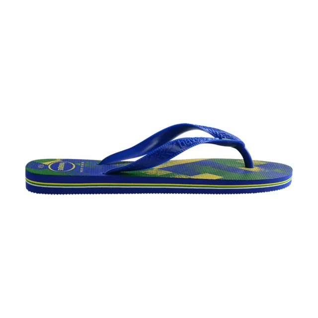 【havaianas 哈瓦仕】拖鞋 男鞋 女鞋 夾腳拖 國旗 方格 漸層 Brasil Fresh 藍 4145745-2711U(哈瓦士)