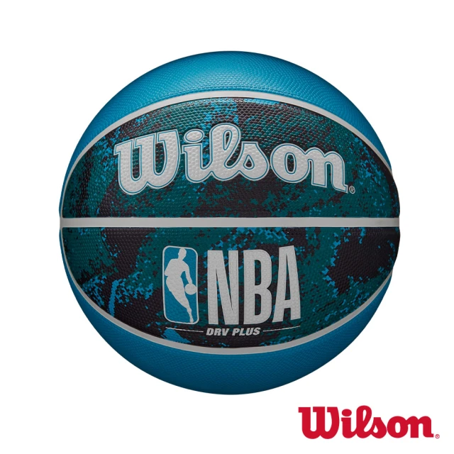 WILSON NBA DRV系列 PLUS VIBE 黑藍 橡膠 籃球(7號球)