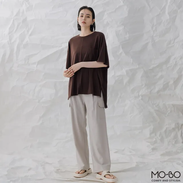 【MO-BO】垂墜直筒工裝感西褲