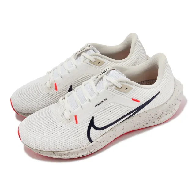 NIKE 耐吉】Air Zoom Pegasus 40 GS 女鞋大童紅藍白色運動休閒慢跑鞋FZ5526-161 - momo購物網-  好評推薦-2025年2月