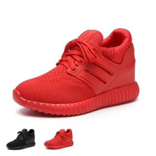 【J&H collection】韓版網紅款內增高透氣休閒鞋(現+預 紅色／黑色)