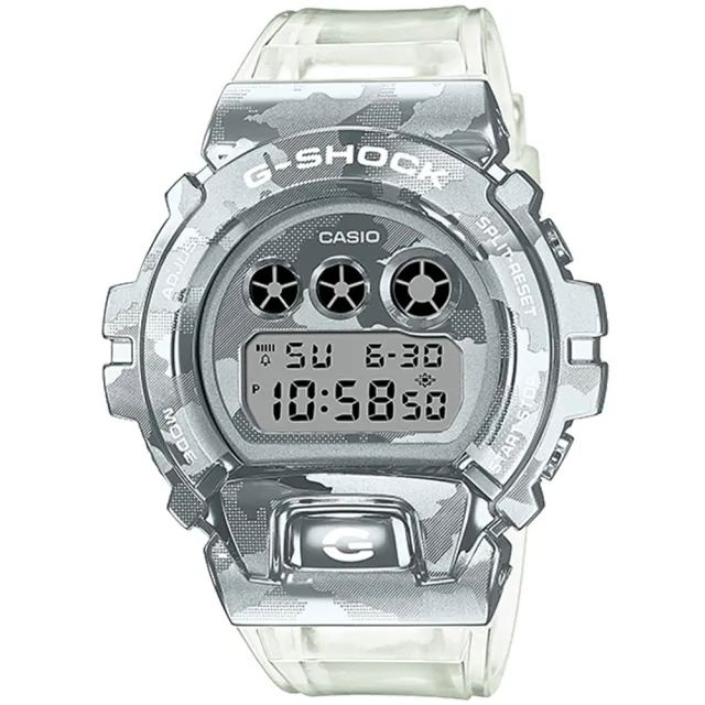 【CASIO 卡西歐】G-SHOCK 冰酷迷彩時尚電子錶 雙11 送禮(GM-6900SCM-1)