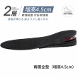 【帕格尼尼paganini】日本舒適減壓氣墊隱形增高鞋墊 氣墊鞋墊(全墊款2雙)