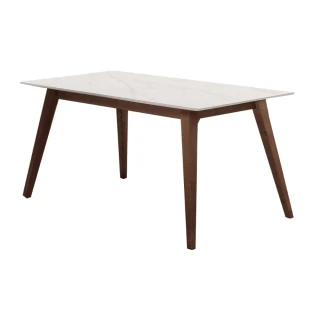 【文創集】巴卡莉4尺高硬度岩板實木餐桌