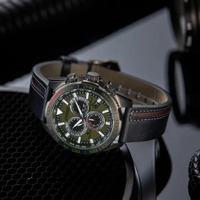【CITIZEN 星辰】PROMASTER 城市冒險 限量 光動能電波 萬年曆計時手錶(CB5037-17X)