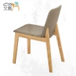 【文創集】麗斯透氣皮革實木餐椅二入組合(二張餐椅組合販售出貨)