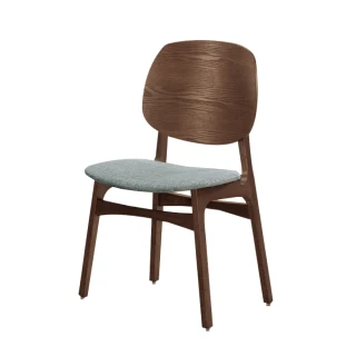 【文創集】艾琳北歐風棉麻布實木餐椅二入組合(二張餐椅組合販售出貨)