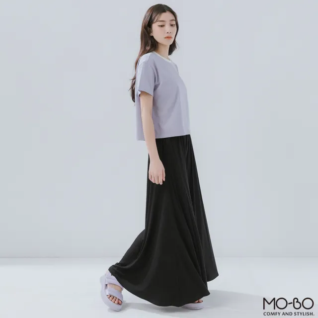 【MO-BO】垂墜飄逸舒適寬褲