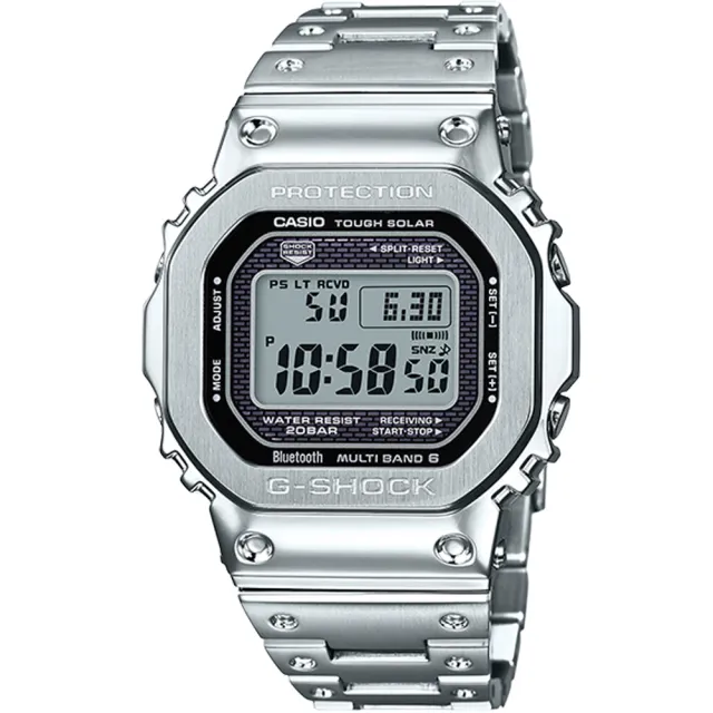 CASIO 卡西歐】G-SHOCK 藍牙連線功能六局經典電波錶(GMW-B5000D-1