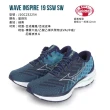 【MIZUNO 美津濃】WAVE INSPIRE 19 SSW 男慢跑鞋-4E-美津濃 藍綠灰(J1GC232254)