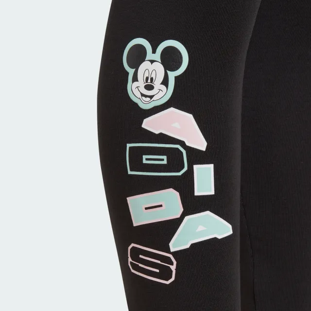 【adidas 愛迪達】DISNEY 米奇緊身褲 童裝(IJ9071)