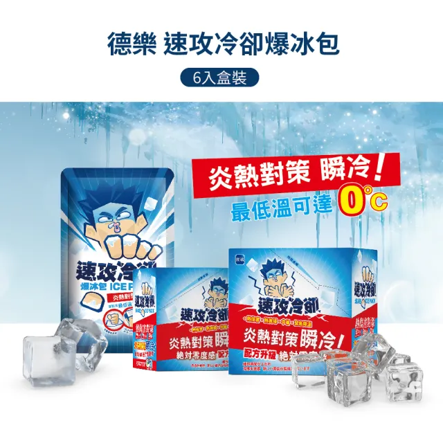 速功冷卻 爆冰包 6入/盒(熱衰竭/中暑/降溫)