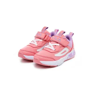 【FILA官方直營】 KIDS 中童輕量慢跑運動鞋-粉紫(2-J436X-519)