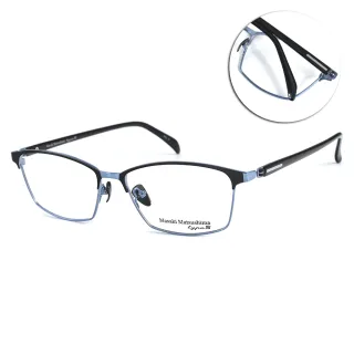 【Masaki 松島正樹】眉框方框 日本鈦光學眼鏡(霧黑 藍#MFT5061 C5)