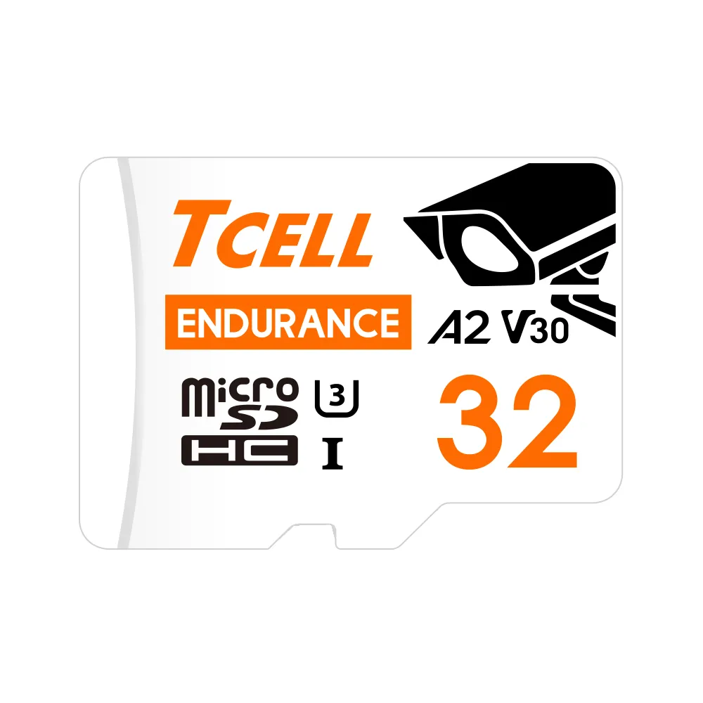 【TCELL 冠元】2入組-MicroSDHC UHS-I A2 U3 32GB(監控專用記憶卡)