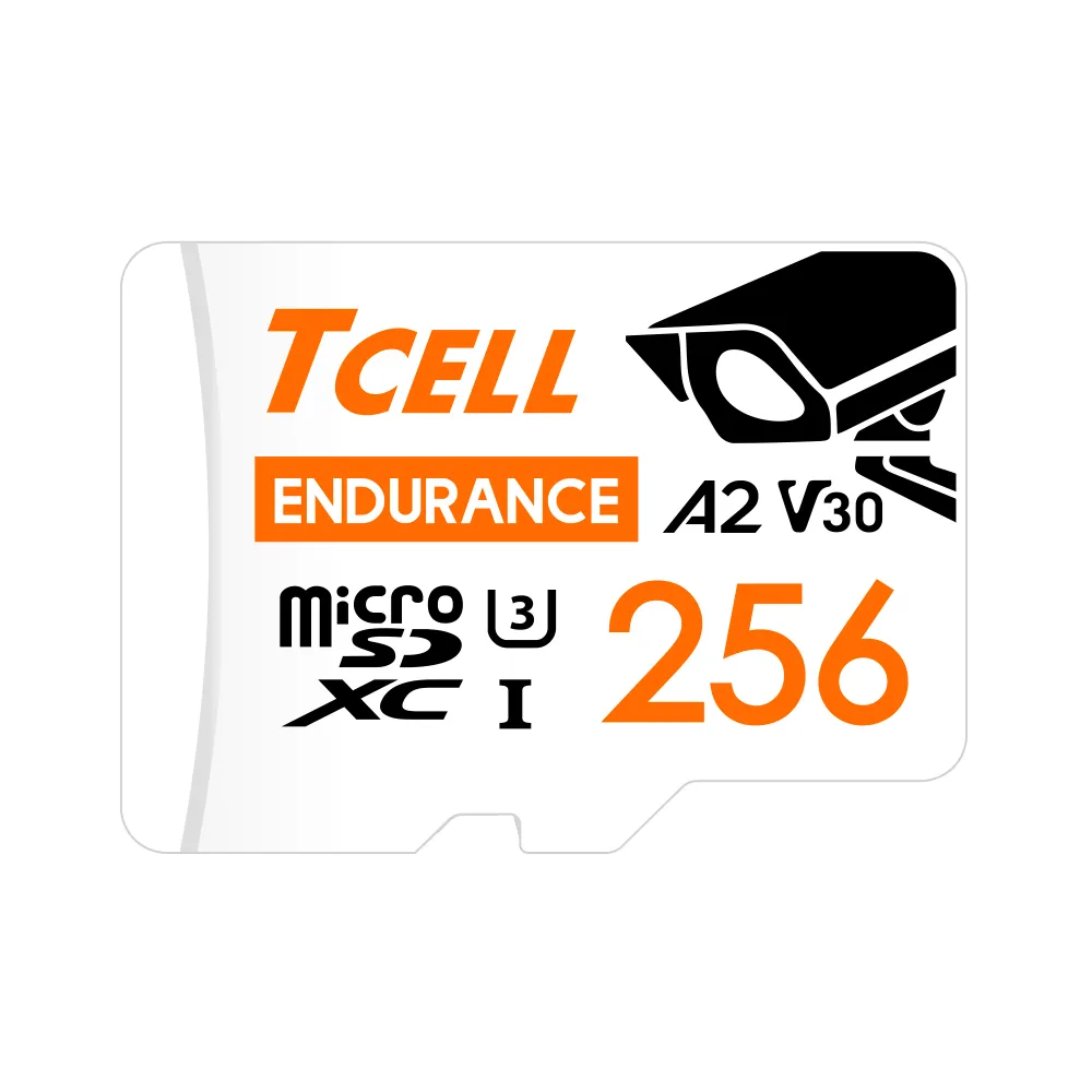 【TCELL 冠元】5入組-MicroSDXC UHS-I A2 U3 256GB(監控專用記憶卡)