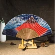 【法拉米拉】日本風竹柄折扇#35-0175(日式折扇扇子舞蹈扇日本風富士山)