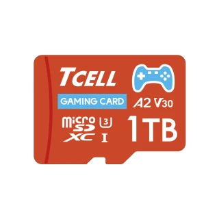 【TCELL 冠元】MicroSDXC UHS-I A2 U3 1TB(遊戲專用記憶卡)