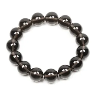 【正佳珠寶】頂級冰種黑曜石14mm 手珠
