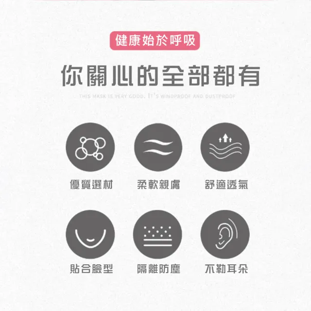 【DR.Story】韓式Q版質感可水洗兒童防塵冰絲口罩-2入